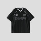 INSstudios Lace Letters Logo Soccer Jersey