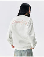 MEDM Logo Embroidered Basic Sweatshirt