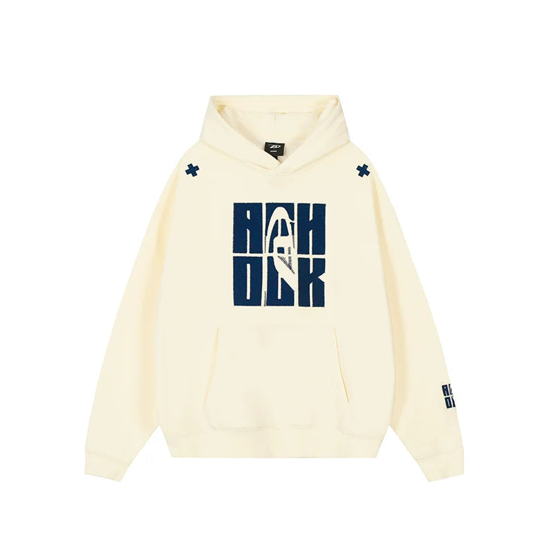 Achock Four Color Heavy Logo Embroidered Hoodie