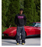 S45 Sequined Embroidered Logo Long Sleeve Tee