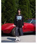 S45 3D Sequined Letter Logo Long Sleeve Tee