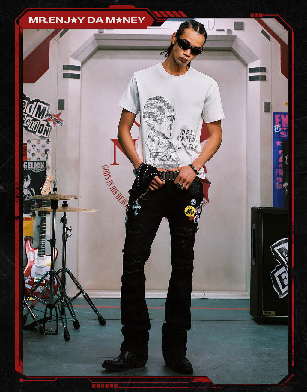 MEDM x EVA NEVER END Character Code Graphic Tee