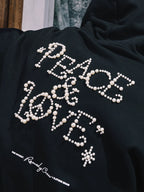 Remedy PEACE LOVE Pearl Embroidered Hoodie