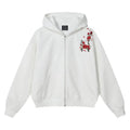 MEDM Rose Embroidered Zip Up Hoodie