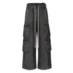 F3F Select Gradient Washed Multi Pocket Work Cargo Jeans