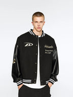 Achock Basic Embroidery Baseball Jacket