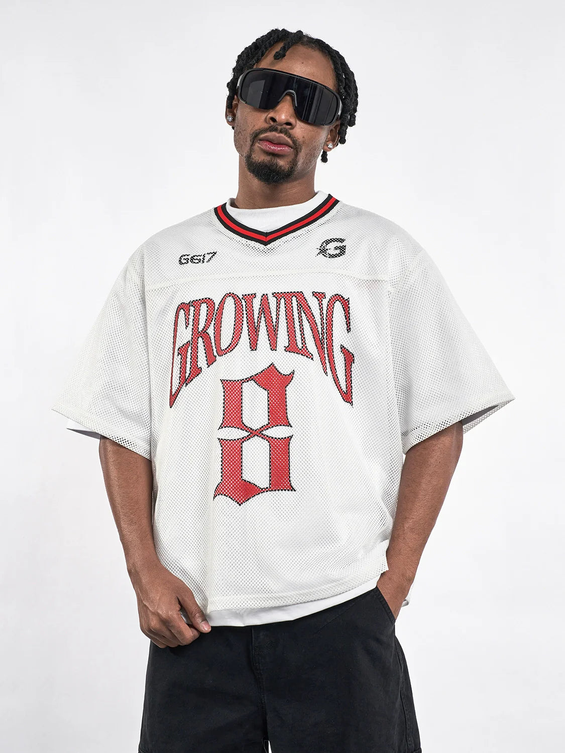 F3F Select 8 Letter Print Mesh Hockey Jersey
