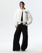 MEDM Ethnic Trim MA-1 Bomber Jacket