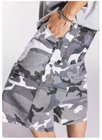 Remedy Leopard and Camouflage Work Painter Baggy Shorts