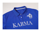 KARMANISTIC Embroidered Printed Long Sleeve Polo Shirt