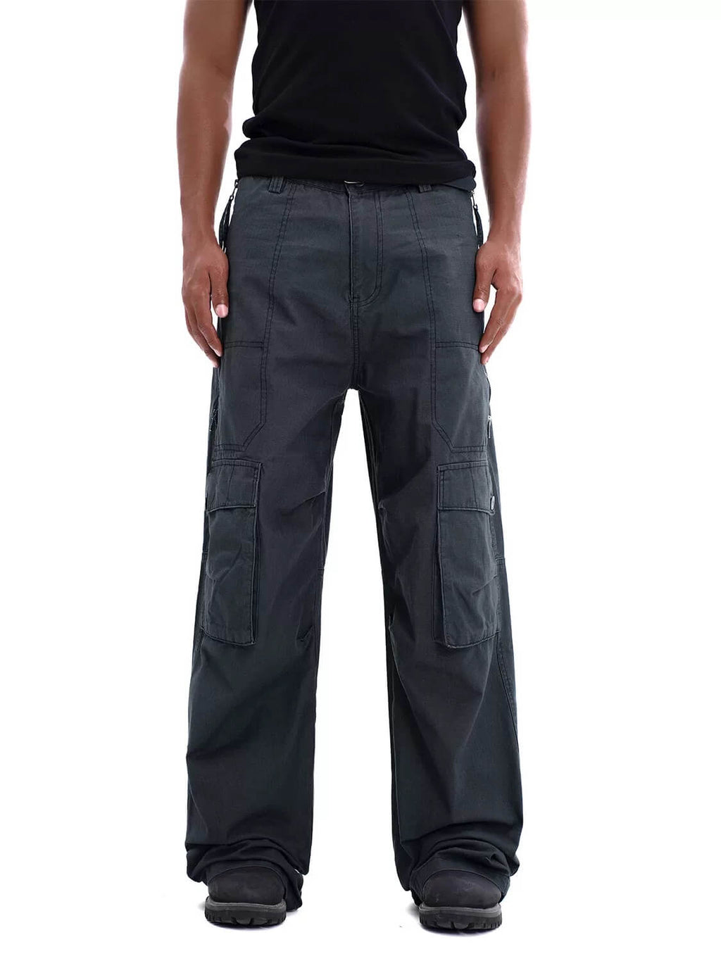 F3F Select Multi Pocket Side Zipper Work Cargo Pants