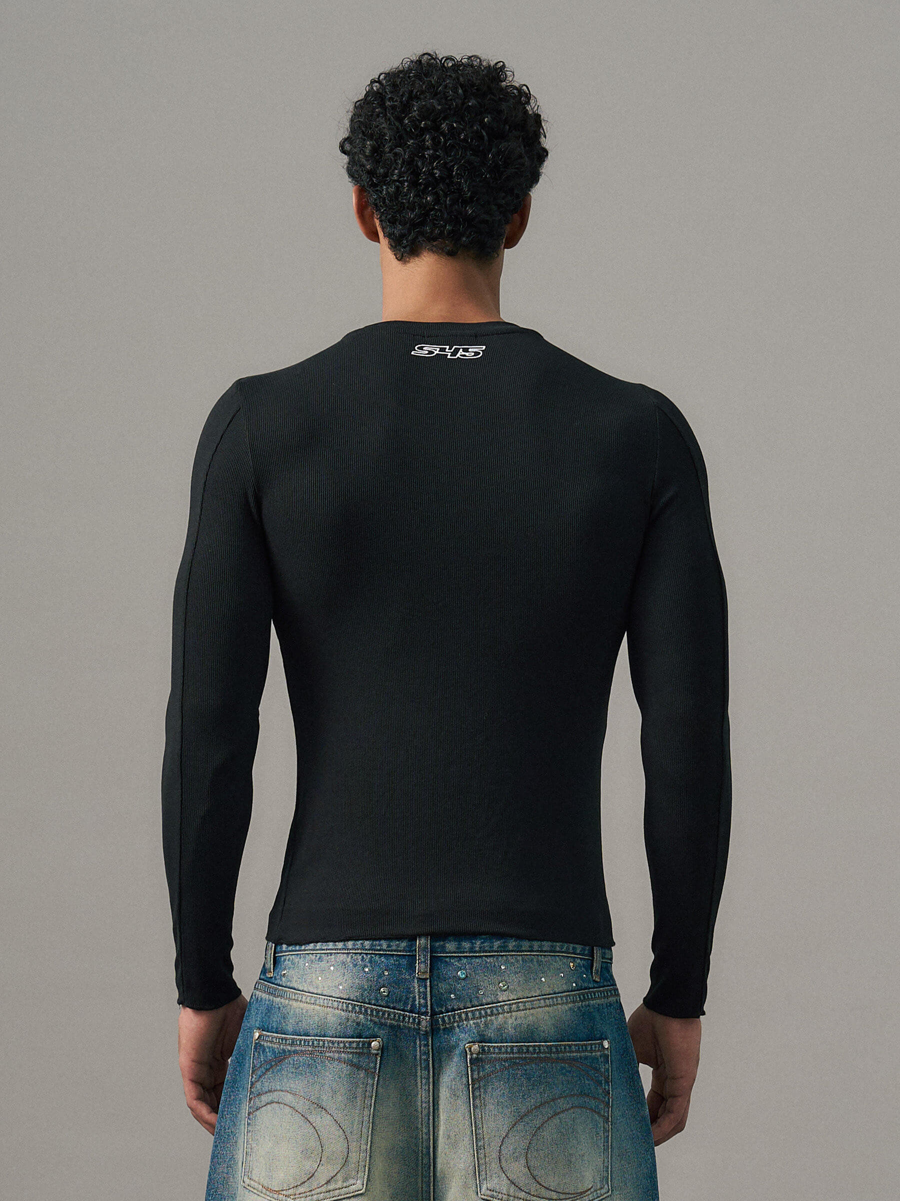 S45 Stretch Fit Basic Long Sleeve Tee