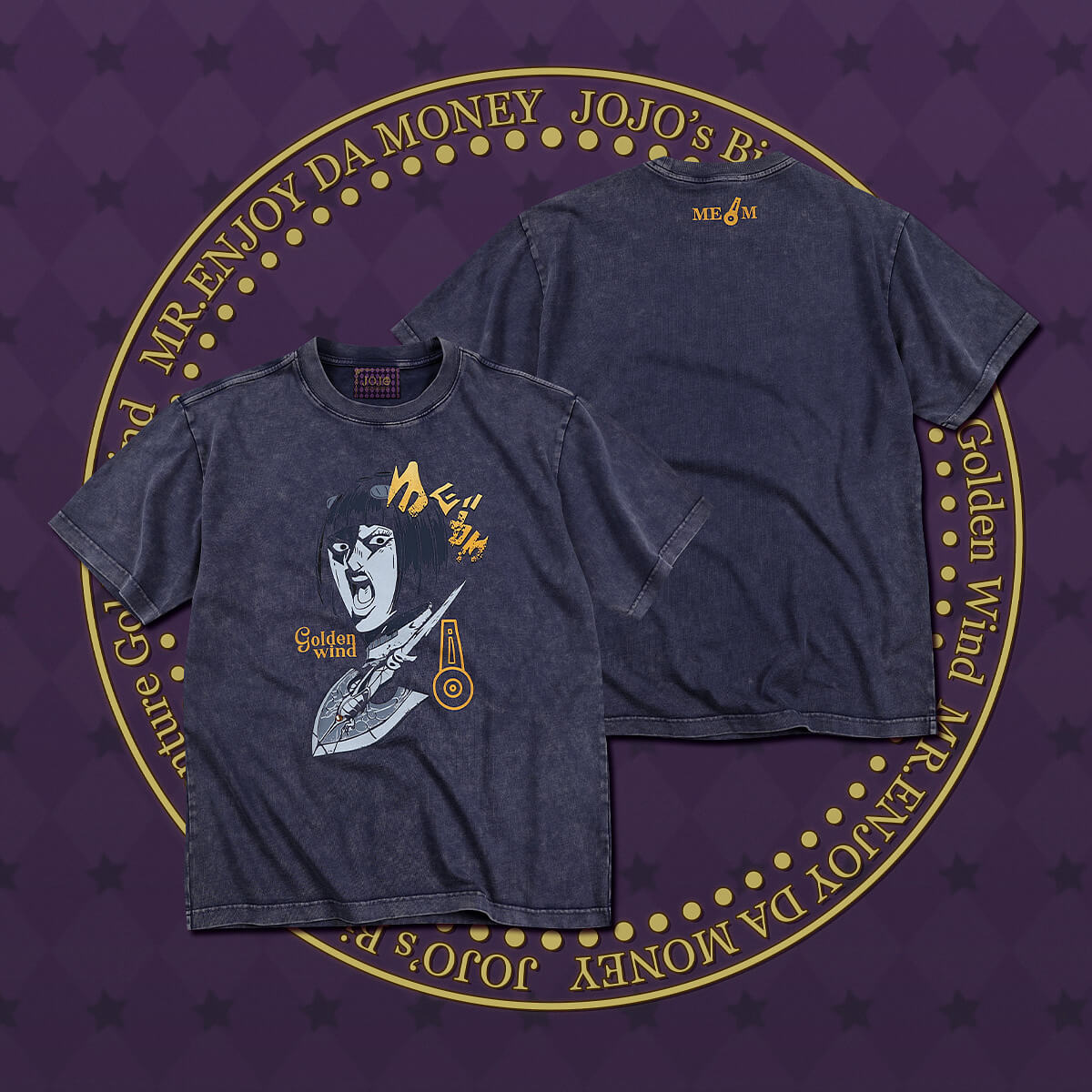 MEDM × JOJO Vintage Washed Character Print Tee