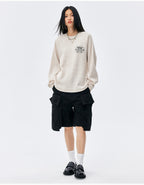 MEDM Angel Print Waffle Long Sleeve Tee
