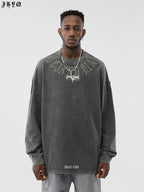 JHYQ Washed Old Long Sleeved Tee