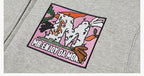 MEDM Bunny Ears Hooded Zip-Up Hoodie