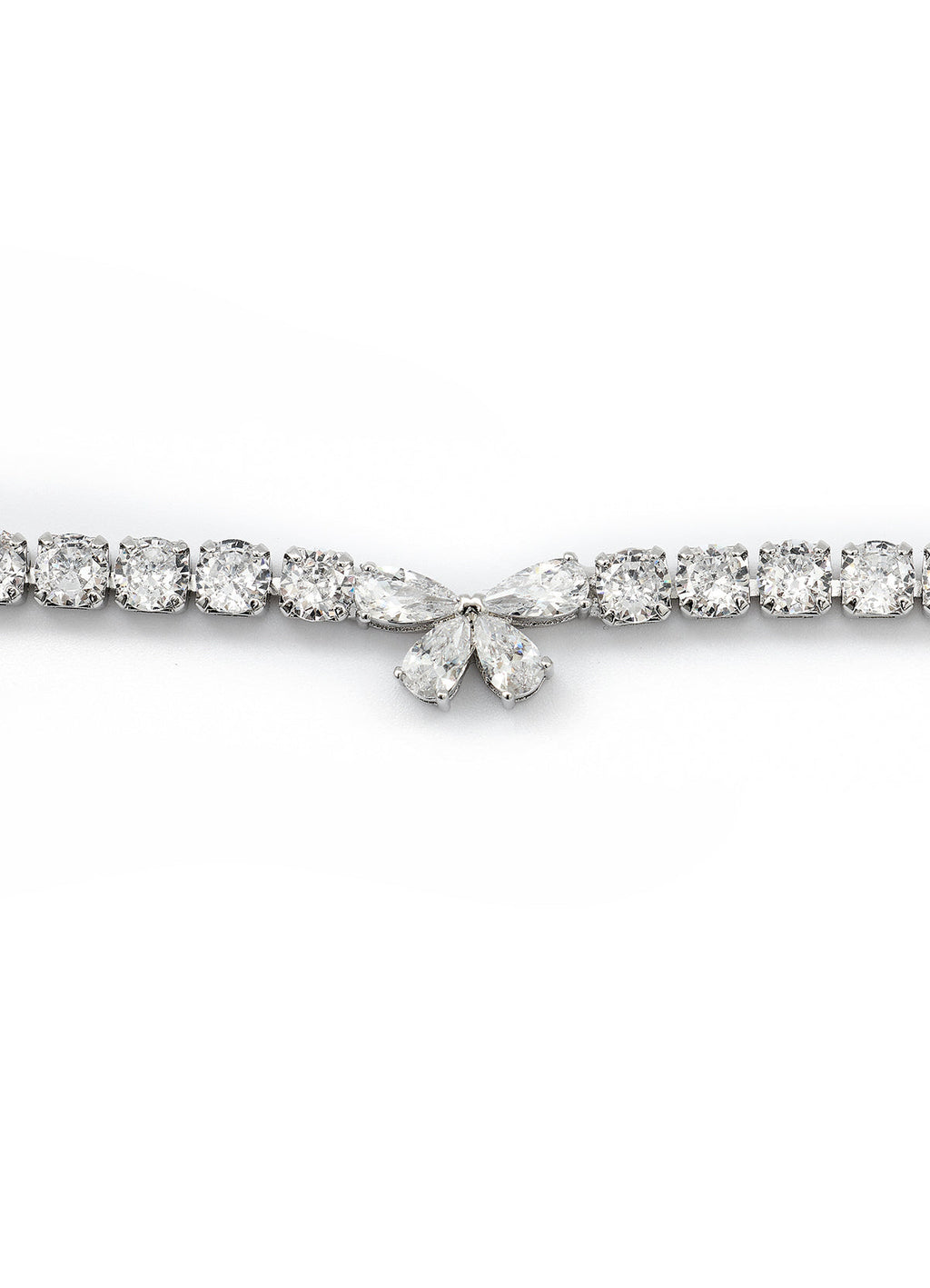 Small Town Kid Butterfly Zirconia Full Diamond Chain Necklace