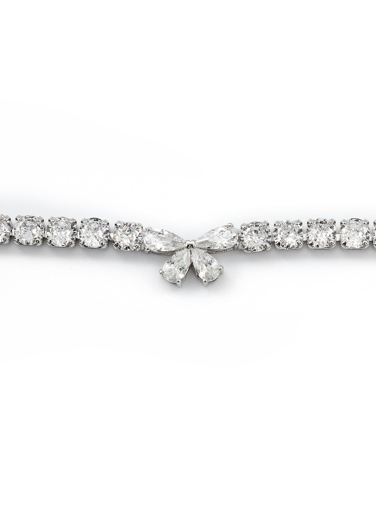 Small Town Kid Butterfly Zirconia Full Diamond Chain Necklace