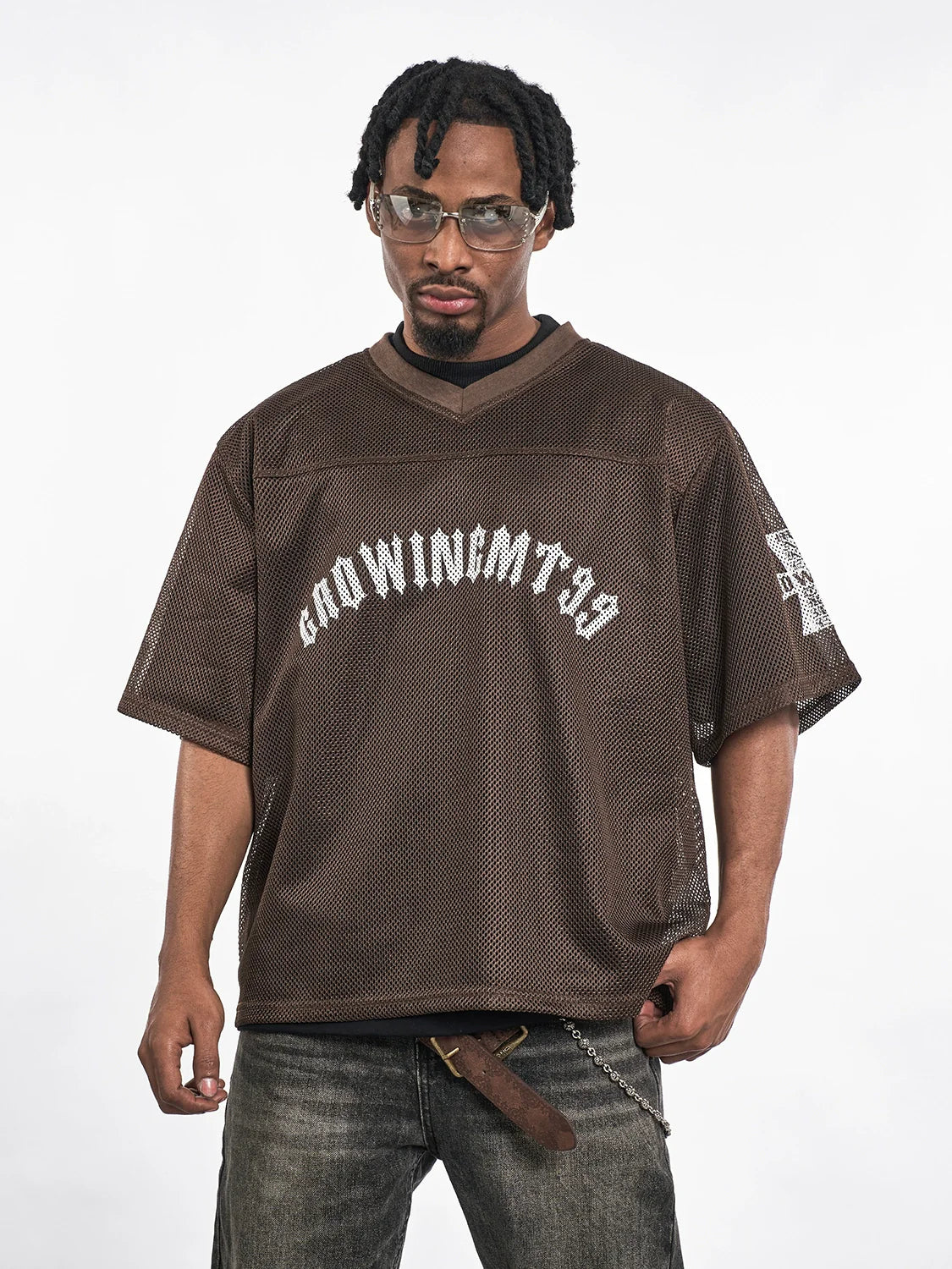 F3F Select Cross Print Mesh Jersey