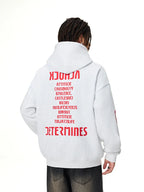 Achock Heavyweight Logo Printed Zip Up Hoodie