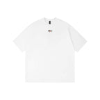 1807 Rose Logo Print Embroidered Short Sleeve Tee
