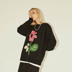 EMPTY REFERENCE Flower Knit Sweater