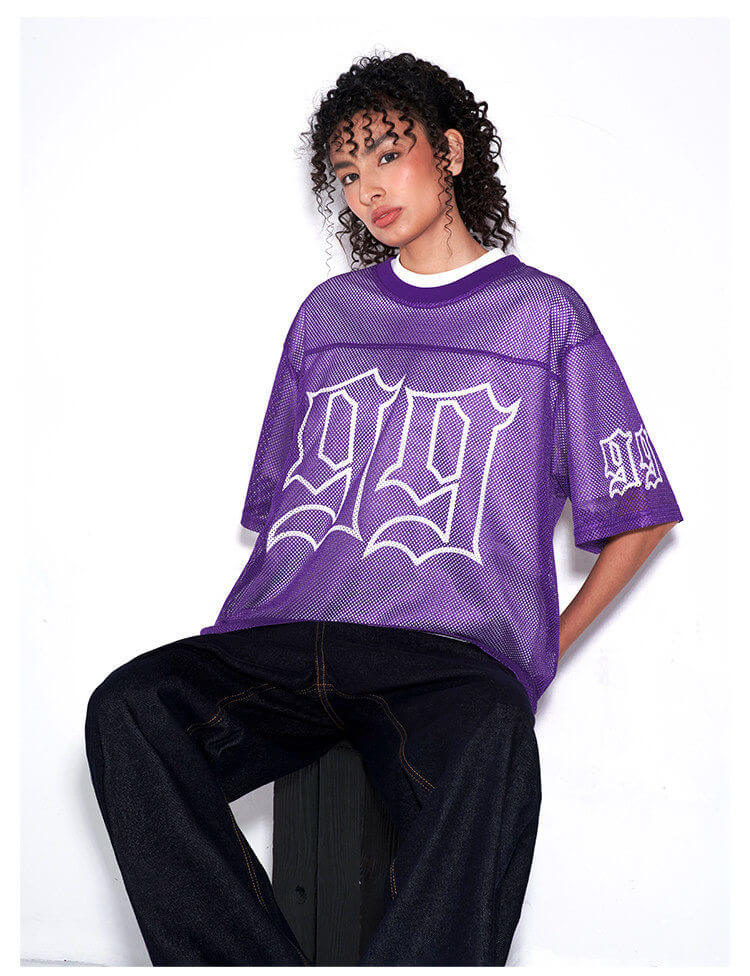 F3F Select 99 Cross Print Mesh Short Sleeve Jersey
