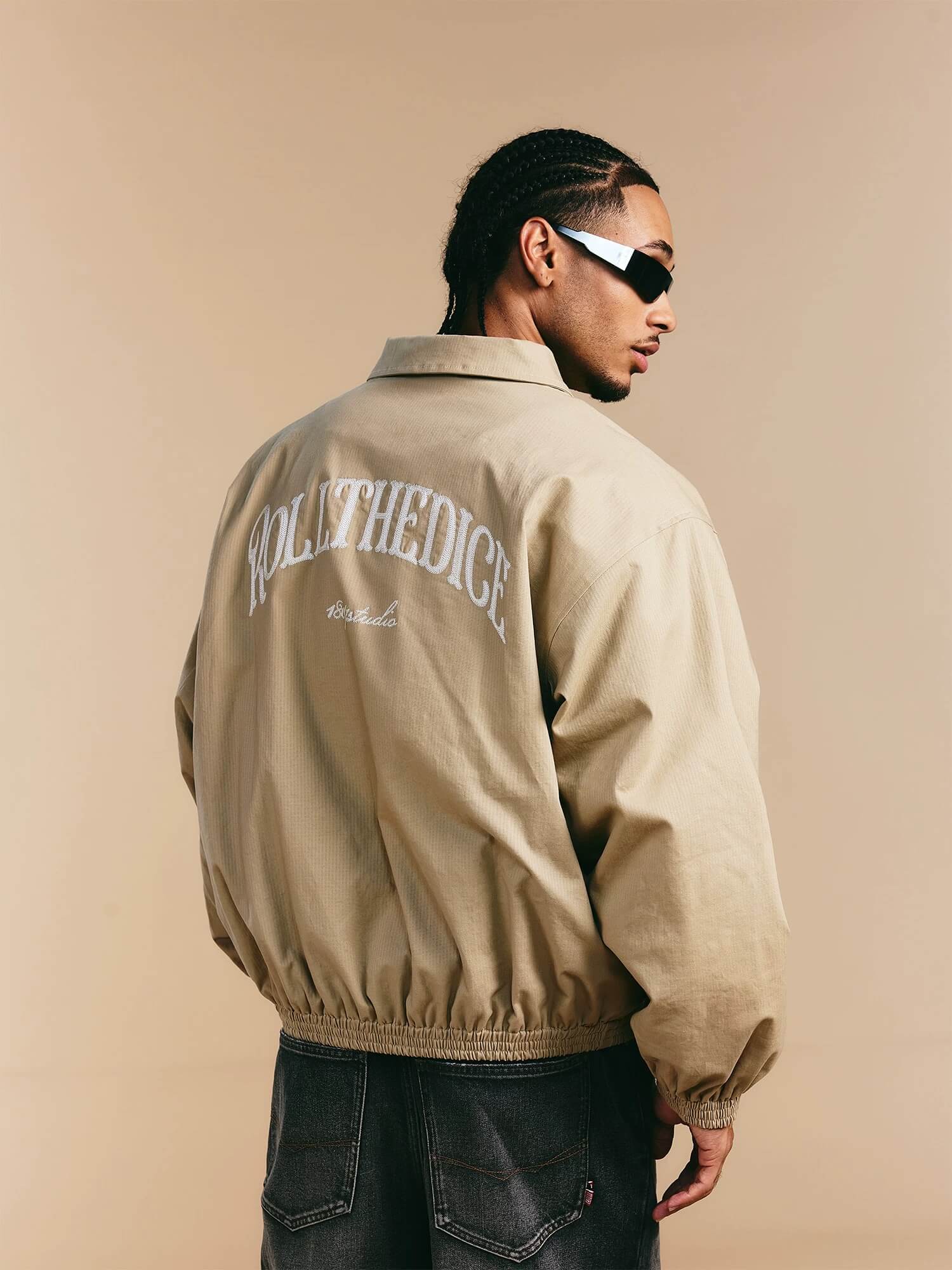 1807 ROLLTHEDICE Chain Stitched Coach Jacket