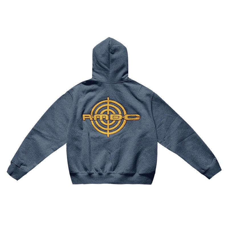 Remedy Terry Embroidery Zip Up Hoodie