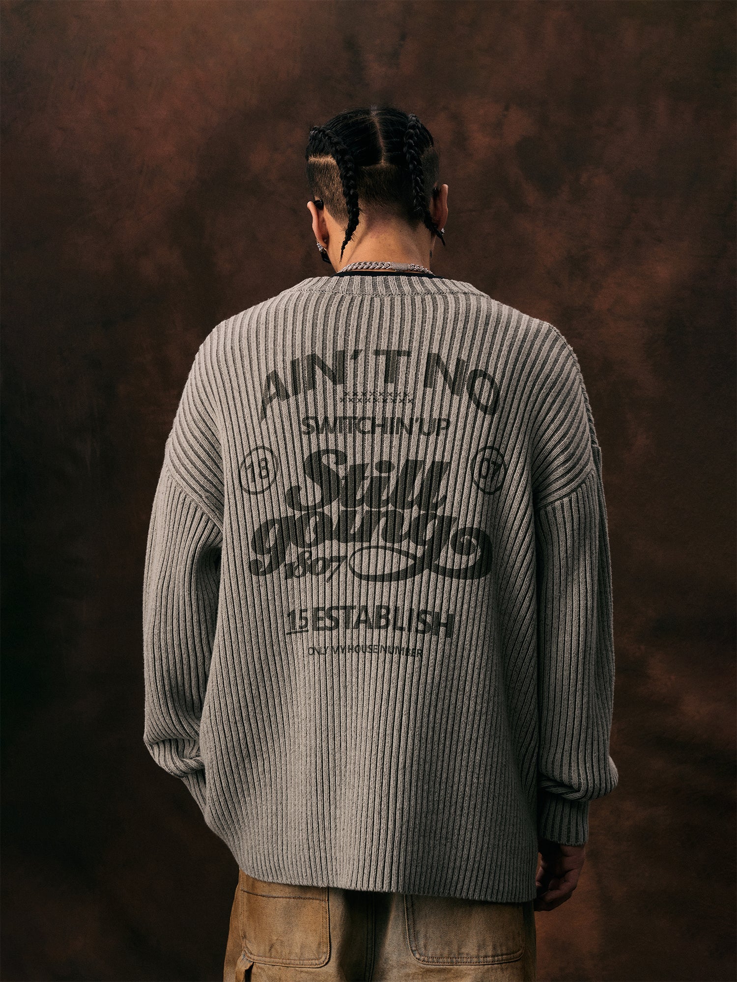 1807 Pit Stripe Vintage Knit Sweater