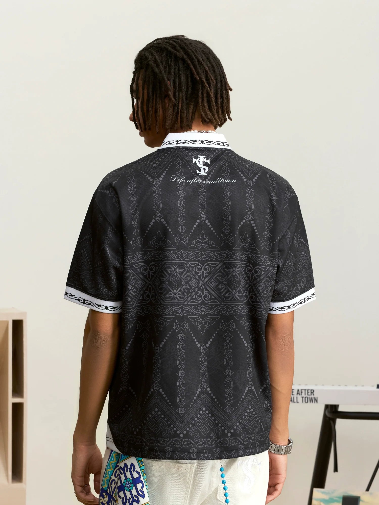 Small Town Kid Ethnic Full Print Soccer Polo Jersey