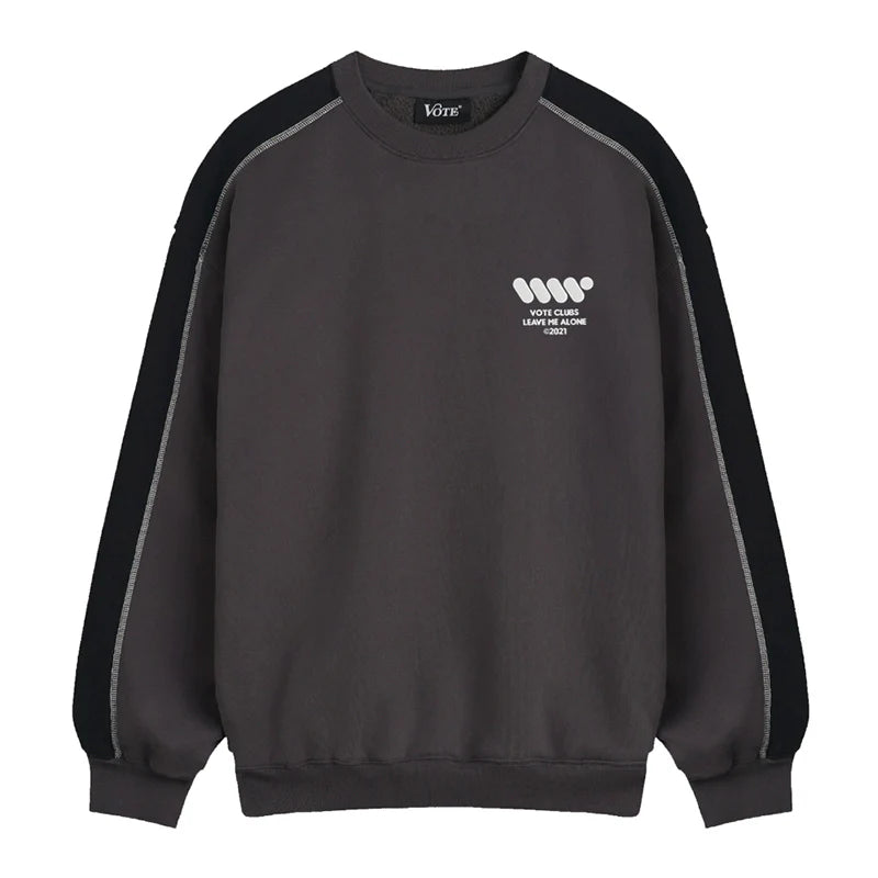 VOTE VVVVOTE Color Blocked Striped Sweatshirt