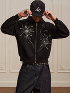 YADcrew Fireworks Pearl Zip Up Hoodie