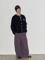 LIBERAFIT Star Jacquard Button Front Cowichan Cardigan