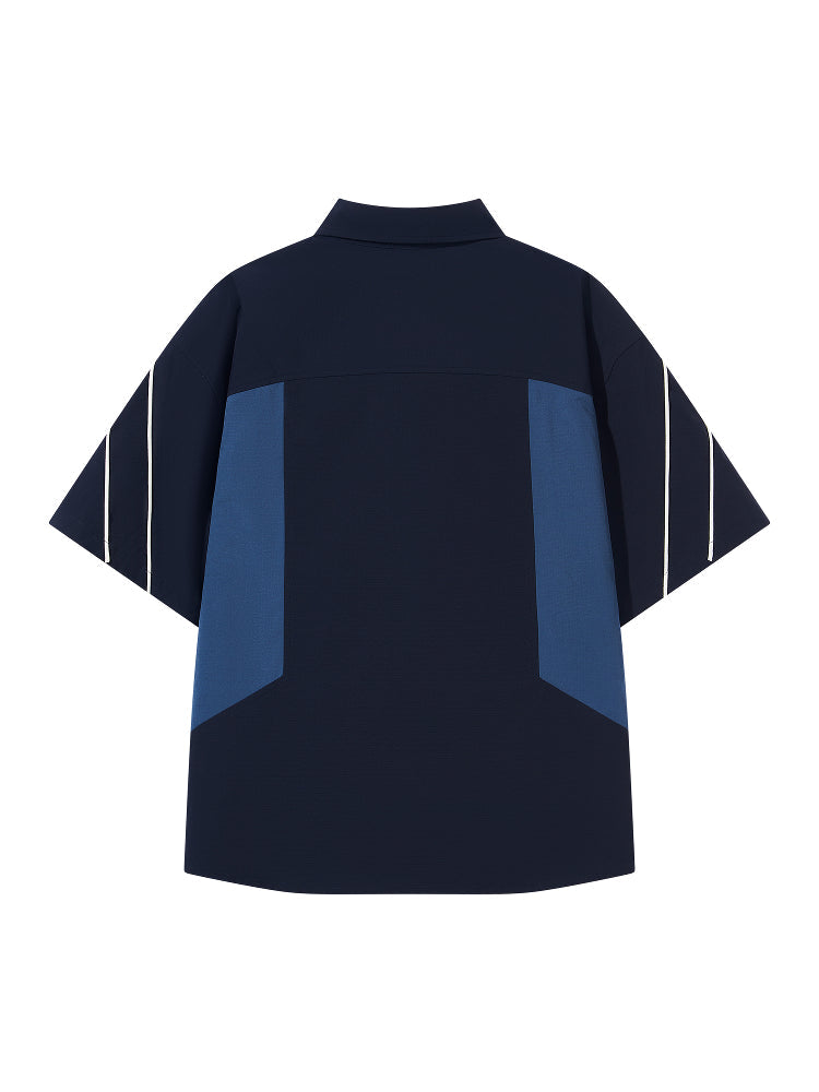 BLIND NO PLAN EXITMODE Colorblocked Sports Shirt