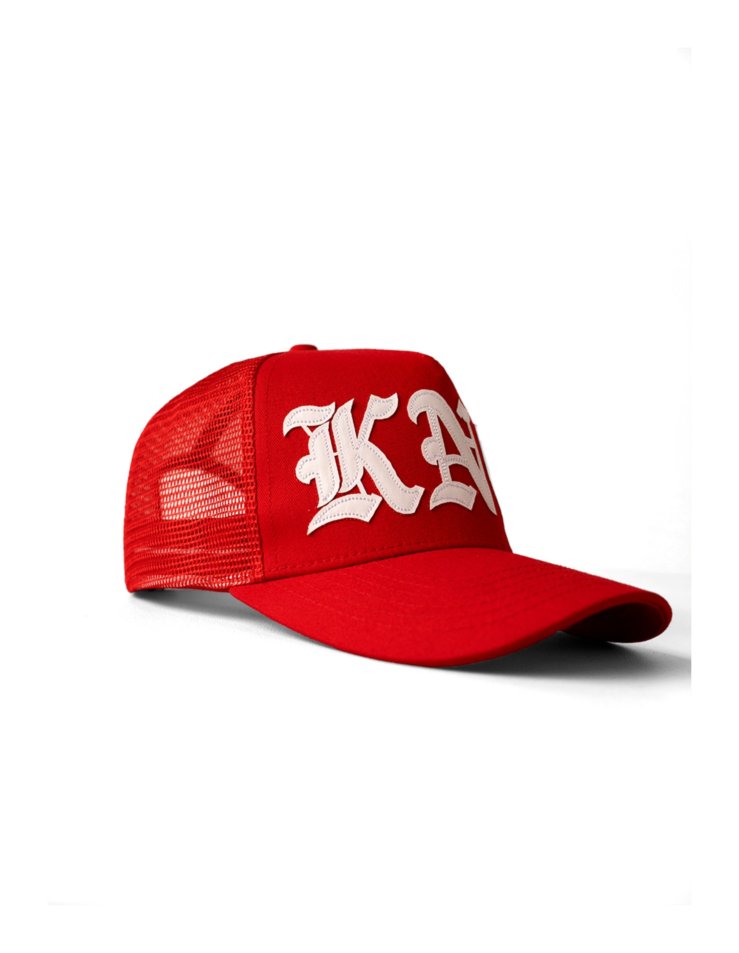 KARMANISTIC Embroidered Letters Trucker Hat
