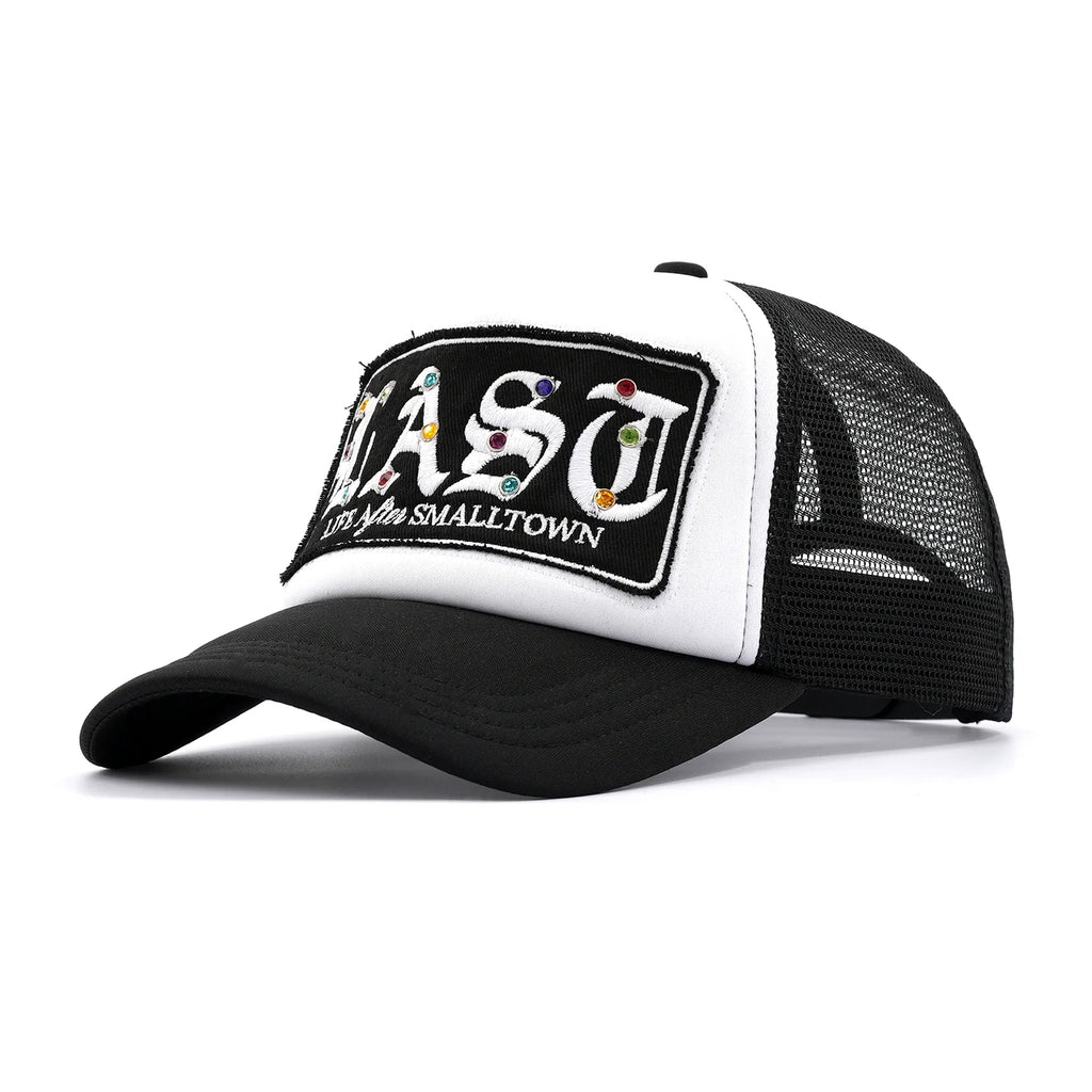 Small Town Kid LAST Badge Diamond Studded Trucker Cap