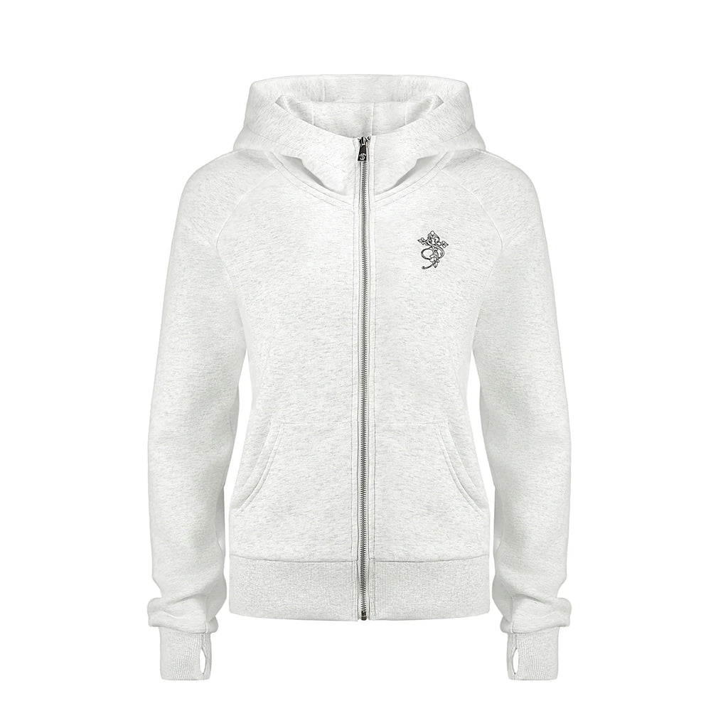 Small Town Kid Turtleneck Slim-Fit Short Zip-Up Hoodie