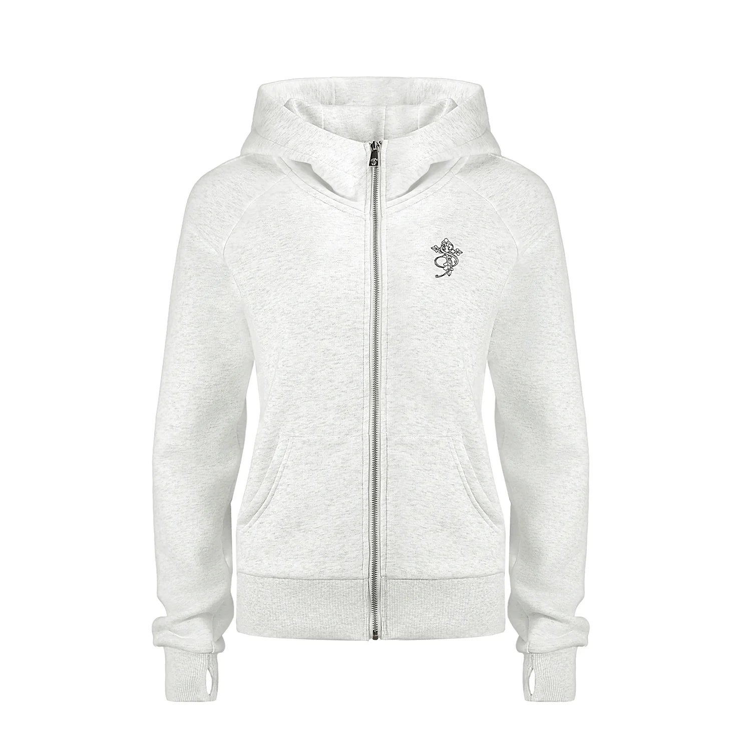 Small Town Kid Turtleneck Slim-Fit Short Zip-Up Hoodie