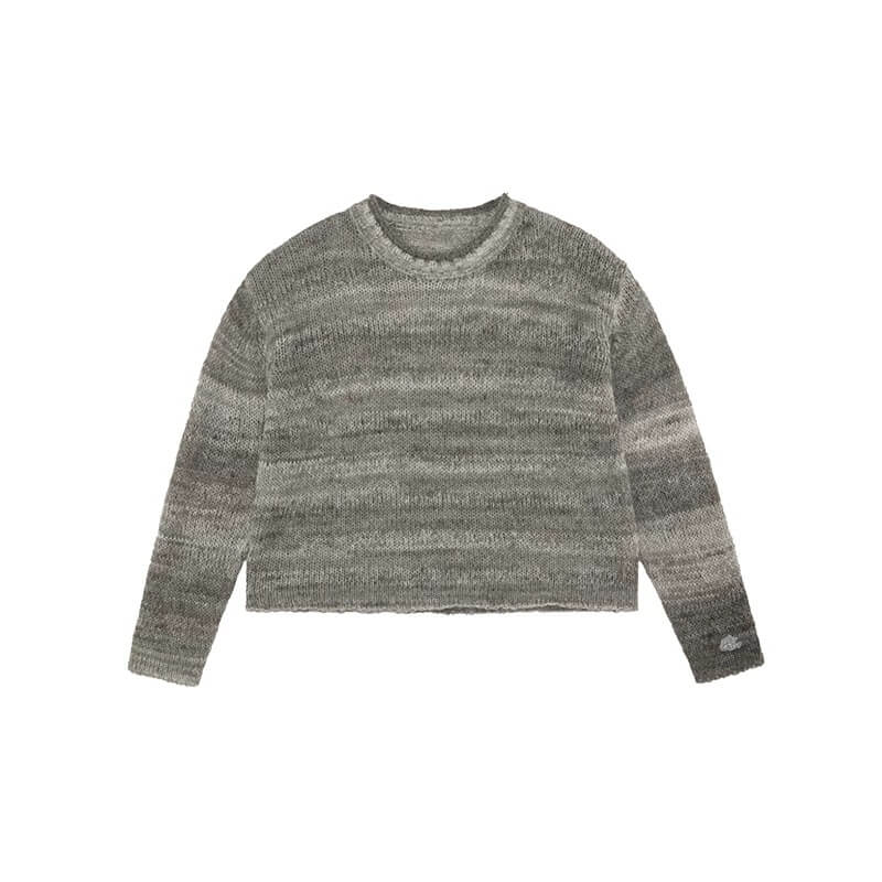 EVILKNIGHT(EK) Gradient Striped Knit Sweater