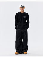 MEDM Angel Print Waffle Long Sleeve Tee