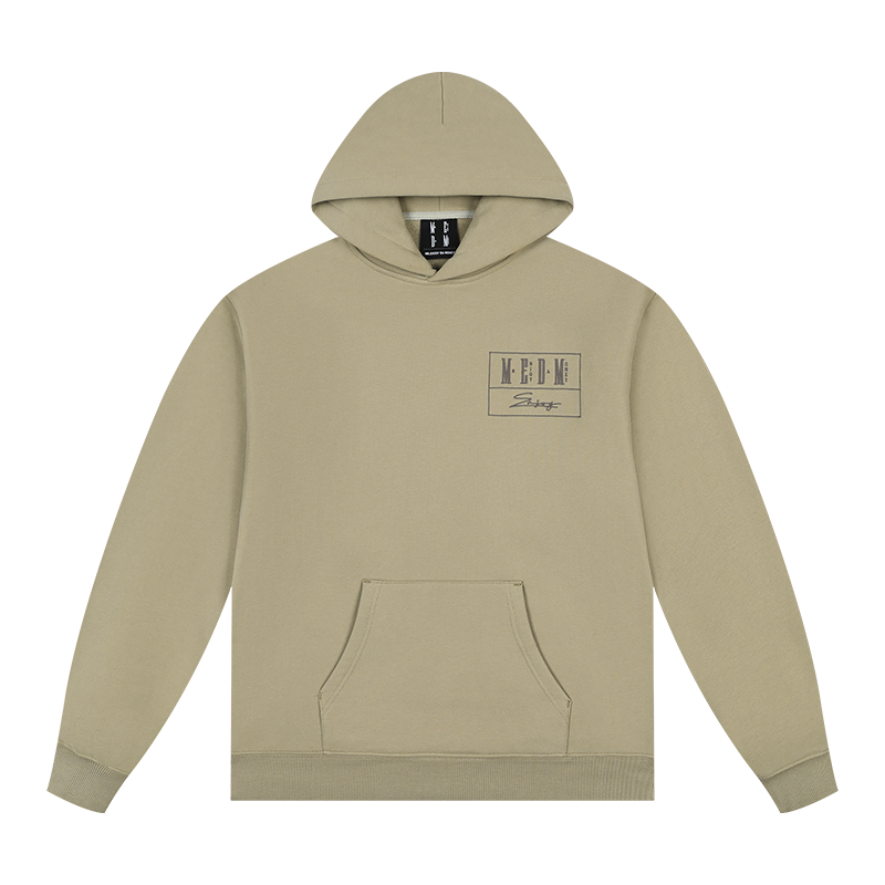 MEDM Embroidered Lettered Logo Hoodie & Sweatpants