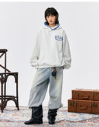 MEDM Ethnic Paisley Patch Embroidered Hoodie