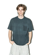 LIBERAFIT Vintage Washed Distressed Basic Short Sleeve Tee