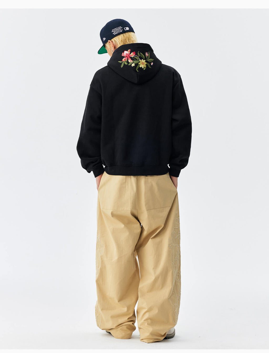 MEDM Colorful Floral Embroidered Hoodie