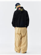 MEDM Colorful Floral Embroidered Hoodie