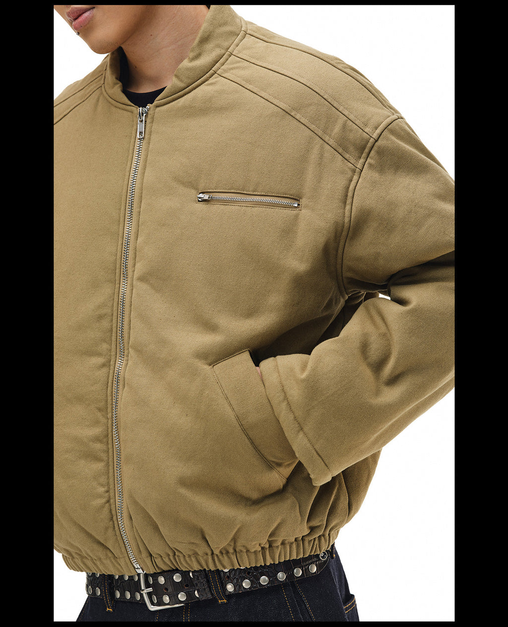 NOVACAM Canvas Puffer Short Work Jacket