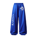 KARMANISTIC Embroidered Printed Baggy Sweatpants