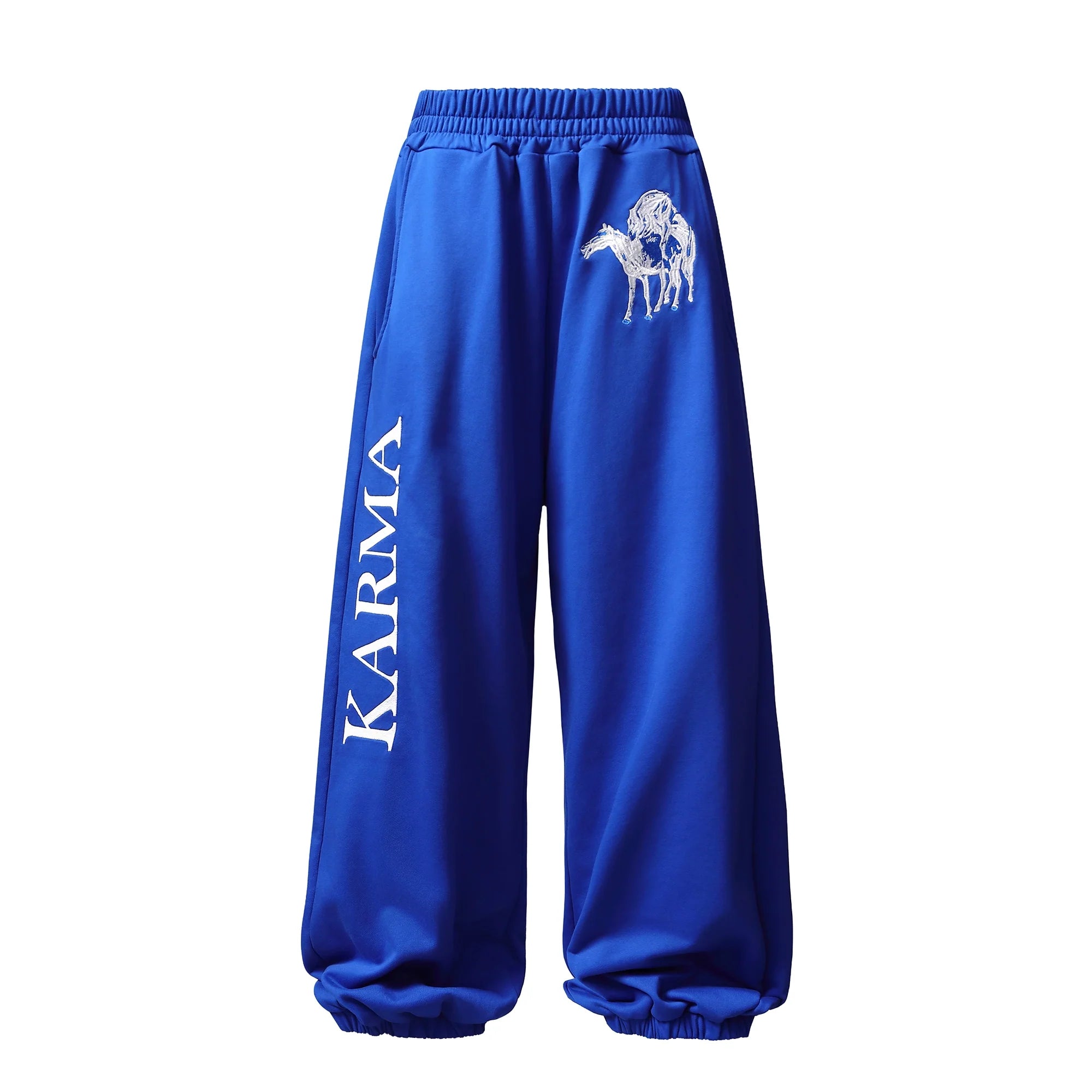 KARMANISTIC Embroidered Printed Baggy Sweatpants