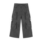 JHYQ Large Multi Pocket Washed Baggy Cargo Pants